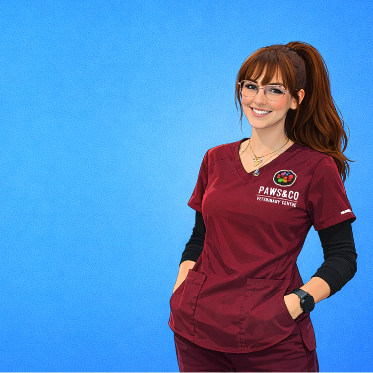 A veterinary nurse at Paws & Co