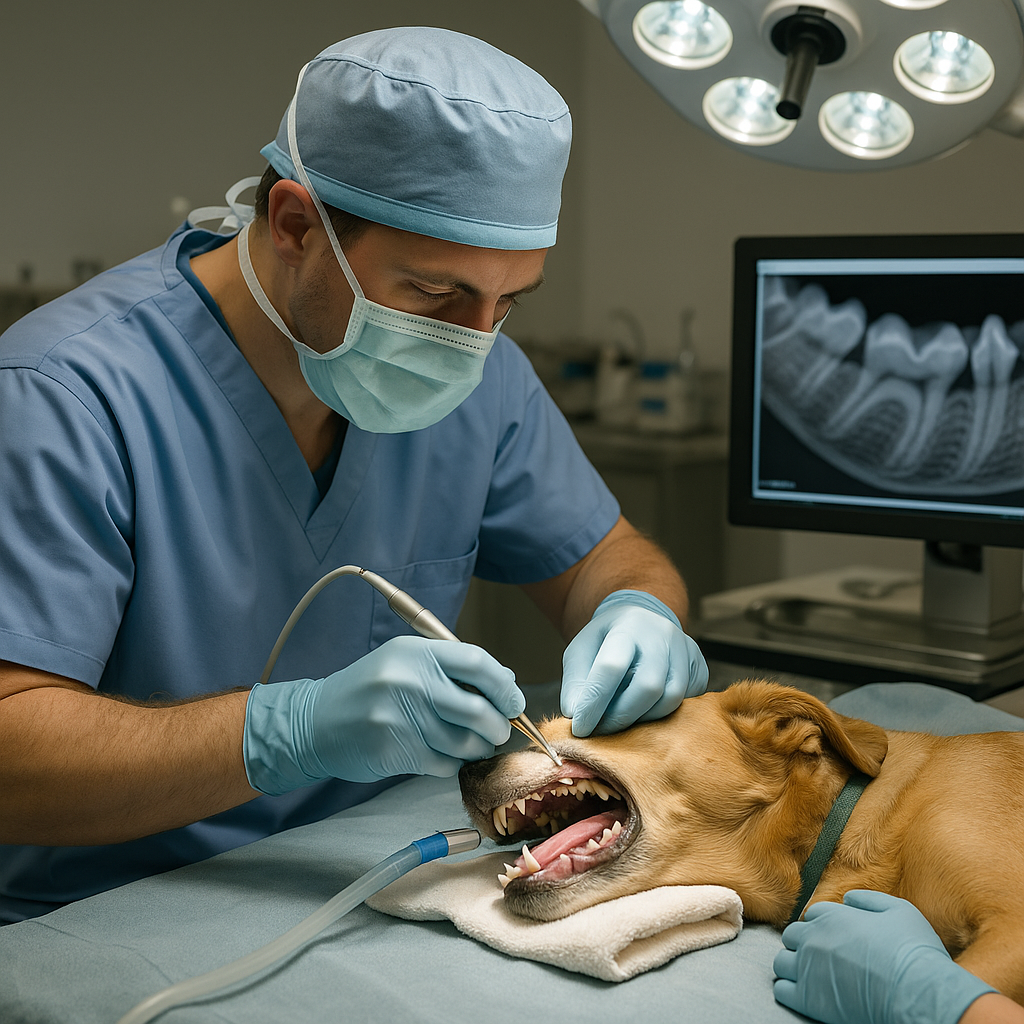 Dental treatment at Paws & Co